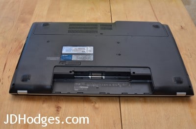 Underside of the N56 with battery removed