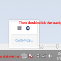 Doubleclick the trackpad icon to access the settings dialog