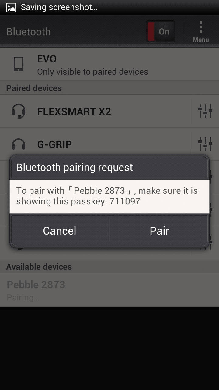 Choose 'Pair'