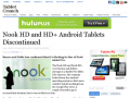 Nook HD and HD+ Android Tablets Discontinued | Tablet Crunch