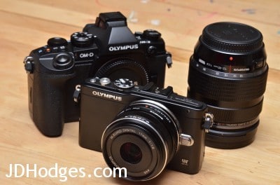 Olympus cameras and 17mm lens, 12-40mm lens