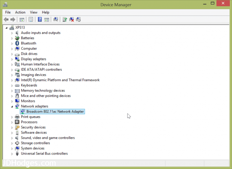 Have windows find new devices, then it will install this default Broadcom driver that works with 5GHz networks