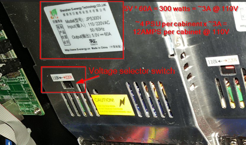 JPS300V is user selectable between 110V AC and 220V AC