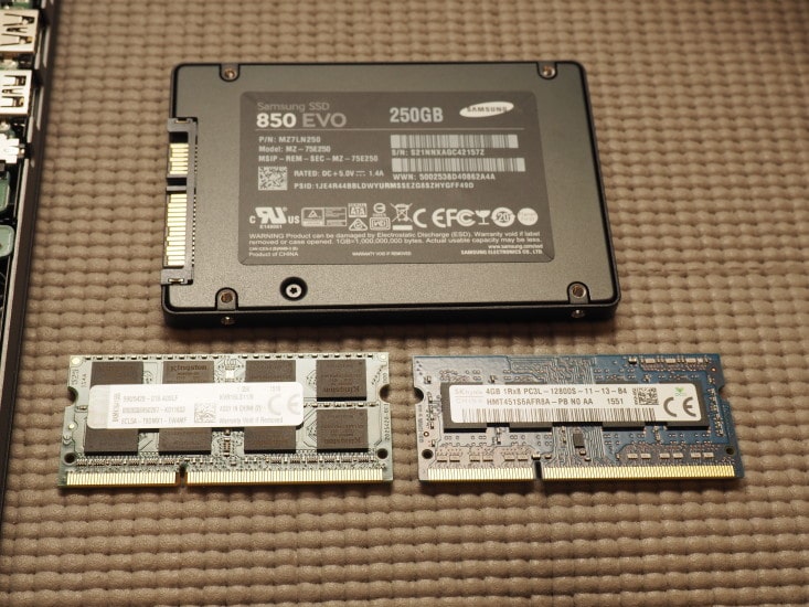 8GB DDR3L upgrade and 1TB SSD upgrade