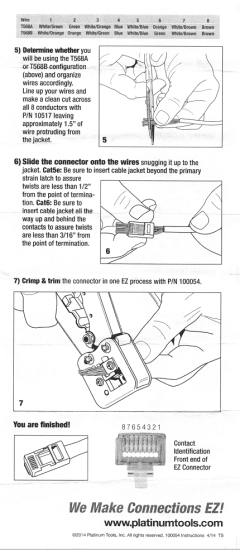 Pg 2 of EZ Ethernet Crimping Instructions