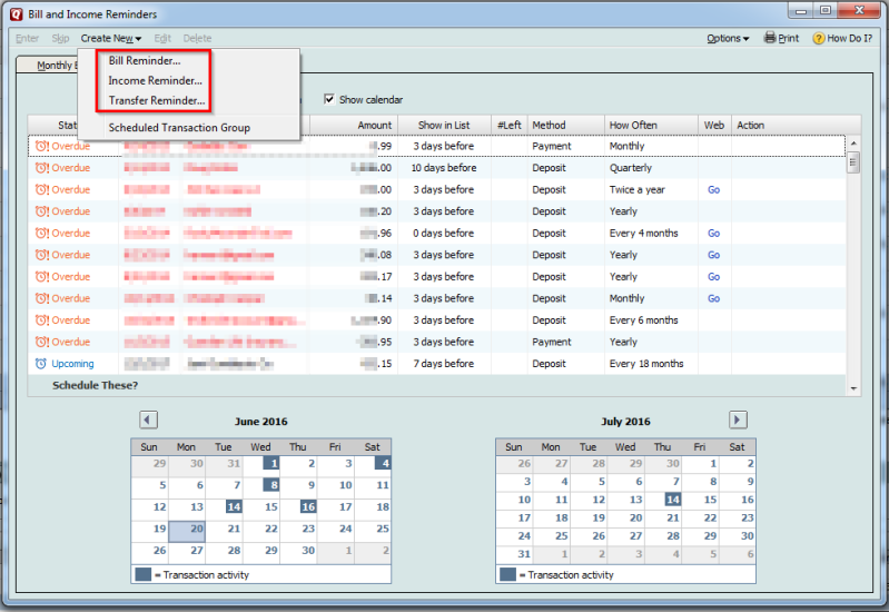 How To Schedule Recurring Payments In Quicken Deluxe How To Schedule 
