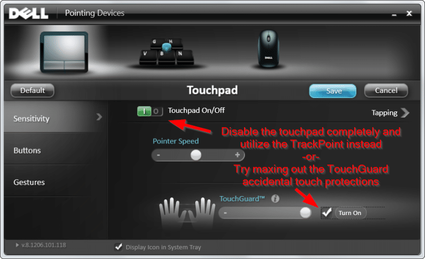 mouse pad laptop How to disable or enable touch-pad