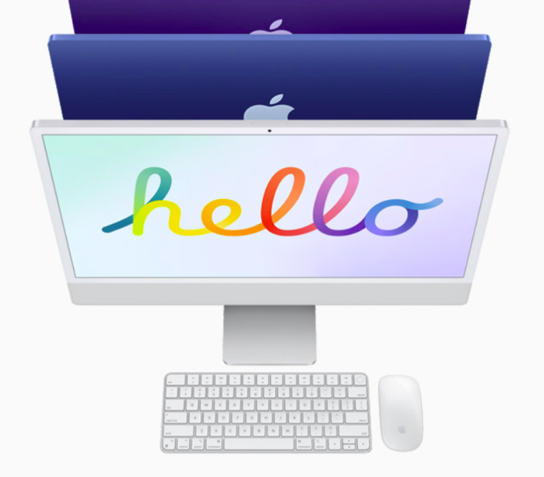 How many external displays does the new 2021 24″ M1 iMac support
