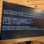 Dell PowerEdge Boot Up Displayed on AOC LCD monitor