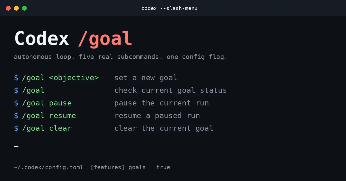 Codex Status Line Setup Codex /goal: How It Works, Setup, and What I Tested