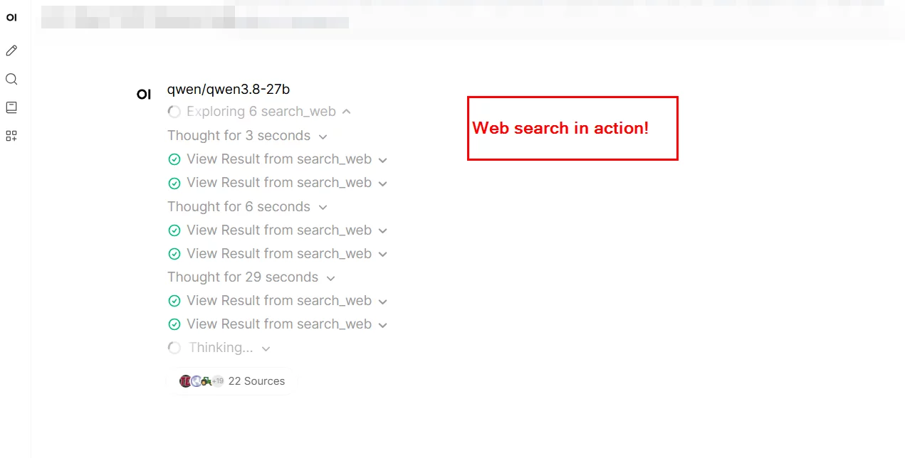 Open WebUI Web Search Not Working? It's Off By Default